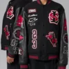 Jordan X Levis 2026 Black Varsity Letterman Jacket