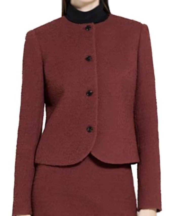 Joy Behar The View S28 Crew Neck Red Jacket