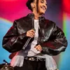 Joy Crookes O2 Academy Birmingham Concert Black Leather Cropped Jacket