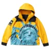 Jules Kounde Supreme X North Faces Statue Of Liberty Full Snap Yellow Jacket