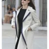 Jules The Intern Movie 2015 Anne Hathaway Cotton Trench Coat
