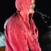 Justin Bieber 2026 Coachella Valley Red Hoodie
