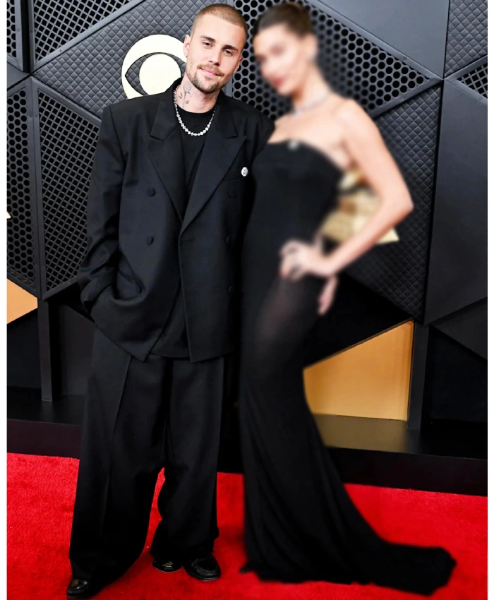 Justin Bieber 68th GRAMMY Awards Black Suit