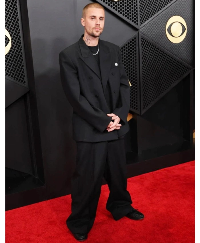 Justin Bieber 68th GRAMMY Awards Oversized Black Suit
