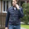 Justin Hartley TV Series Tracker Colter Shaw Blue Down Puffer Jacket
