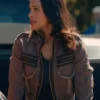 Kaia Bryant Virgin River S06 Grey Bomber Jacket