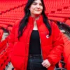 Kansas City Chiefs 2026 Erin Andrews Red Puffer Jacket