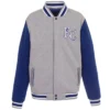 Kansas City Royals GrayRoyal Varsity Wool Jacket
