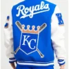 Kansas City Royals Mashup Varsity Royal Blue And White Jacket