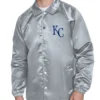 Kansas City Royals Retro Logo Coaches Grey Jacket