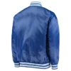 Kansas City Royals The Diamond Varsity Royal Full Snap Satin Jacket