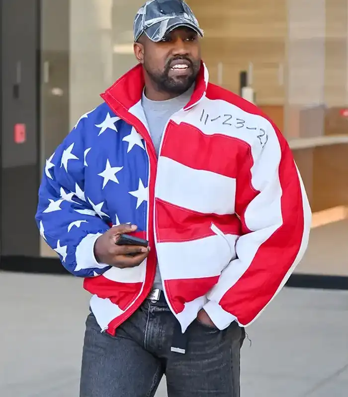 Kanye West American Flag Cotton Jacket