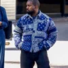 Kanye West Bandana Paisley Blue Jacket