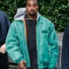 Kanye West Black Oversize Leather Coat For Men And Women