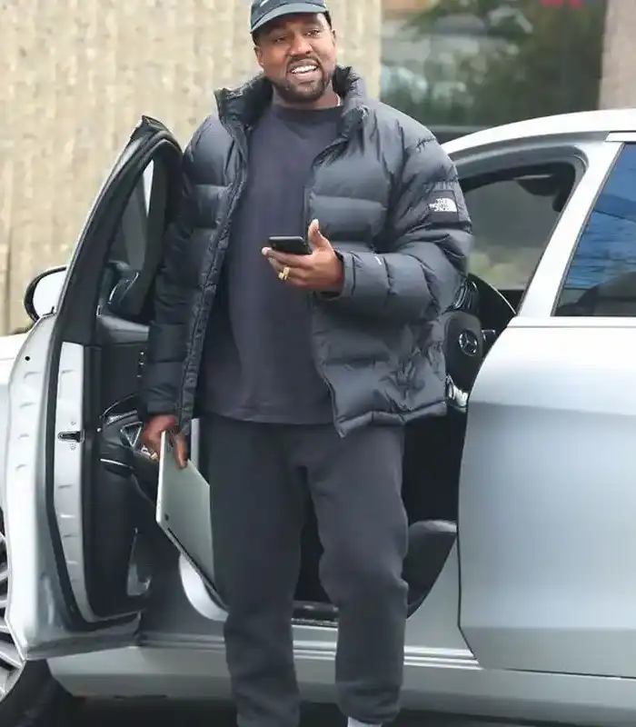 Kanye West Black Puffer Jacket