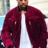 Kanye West Bomber Velvet Jacket
