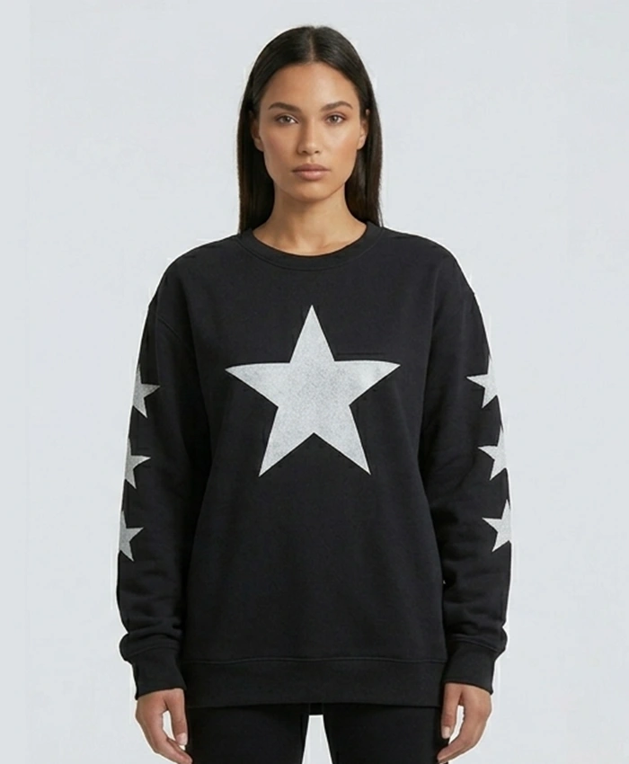 Kanye West Daughter North 12 Black Sweatshirt Front