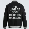 Kanye West Daughter North 12 Black Bomber Jacket Back
