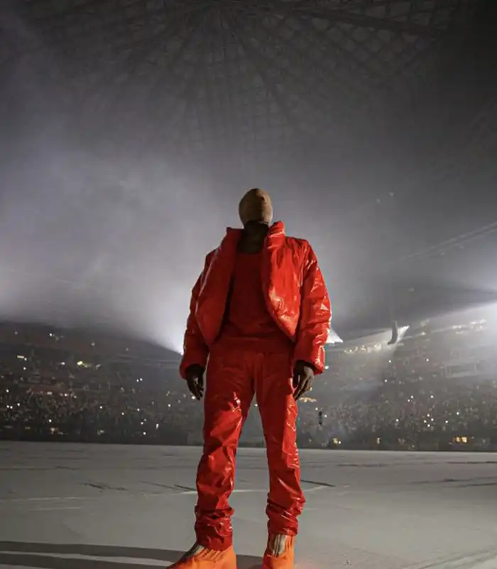 Kanye West Donda Red Puffer Jacket