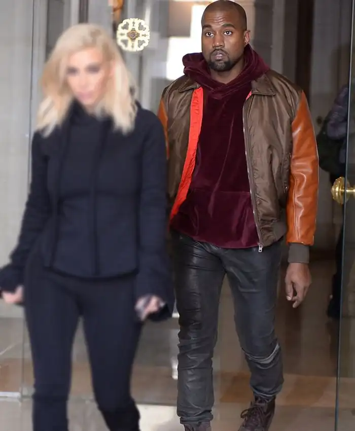Kanye West Hotel Bomber Leather Jacket