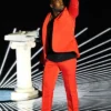 Kanye West MTV Award Show Red Suit