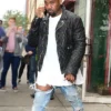 Kanye West Nice Kick Release Quilted Biker Jacket