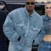 Kanye West Nobu Malibu Blue Denim Jacket For Men And Women