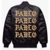 Kanye West Pablo Pop Up Varsity Jacket Back