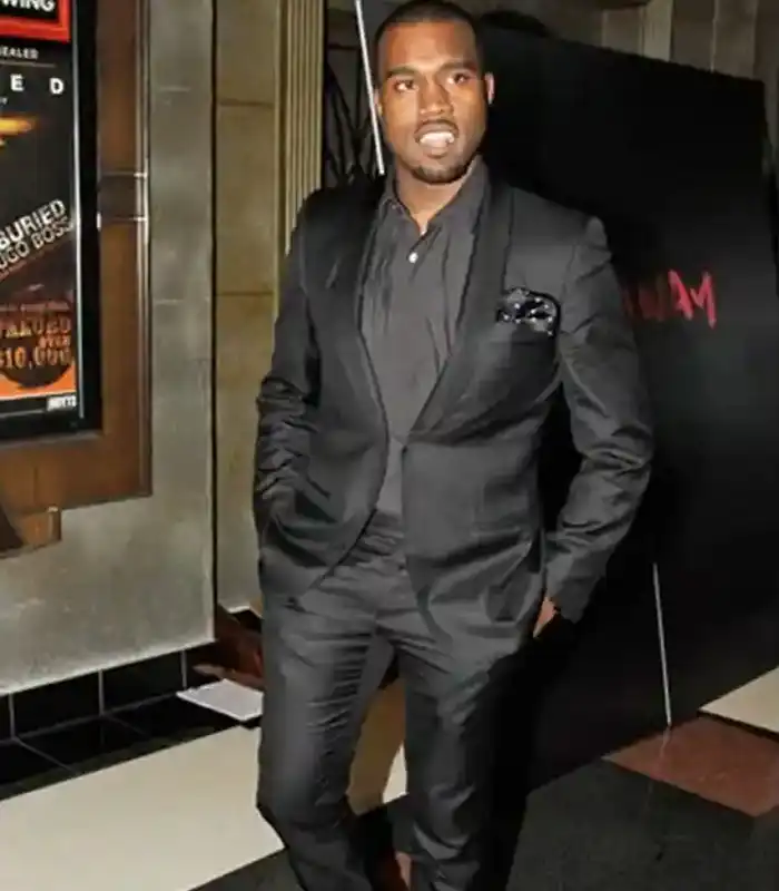 Kanye West Premier Black Suit