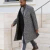 Kanye West Saint Laurent Grey Coat