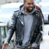Kanye West Vintage Biker Black Leather Jacket