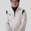 Karate Kid Legends 2025 Jackie Chan White Bomber Jacket