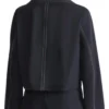 Karen Pittman The Morning Show S4 Contrasting Black Cropped Jacket