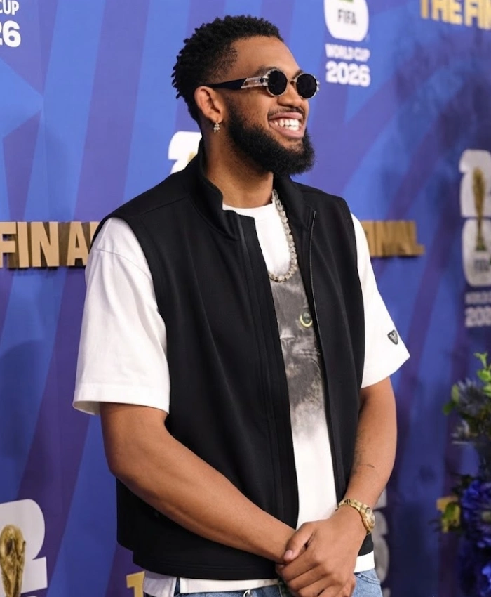 Karl Anthony Towns FIFA World Cup 2026 Final Black Fleece Vest