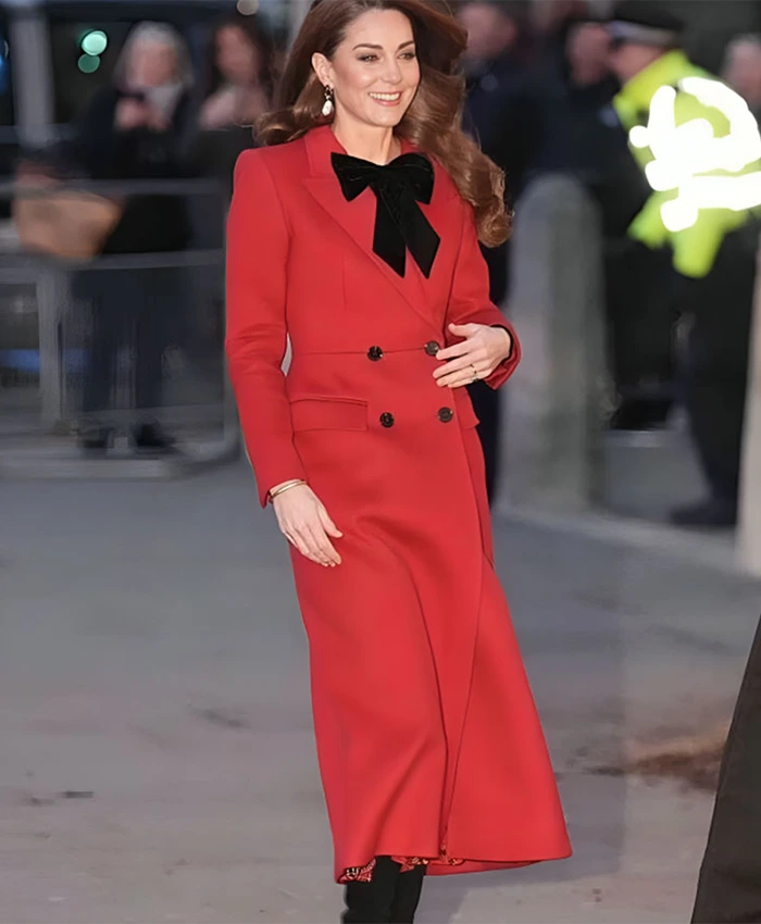 Kate Middleton Christmas Carol Service 2024 Red Coat