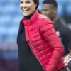 Kate Middleton Red Puffer Jacket