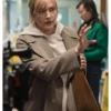 Kate Winslet Goodbye June Movie 2025 Beige Wool Coat