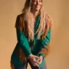 Keepin Country Cool Lainey Wilson Green Fringe Blazer Sale