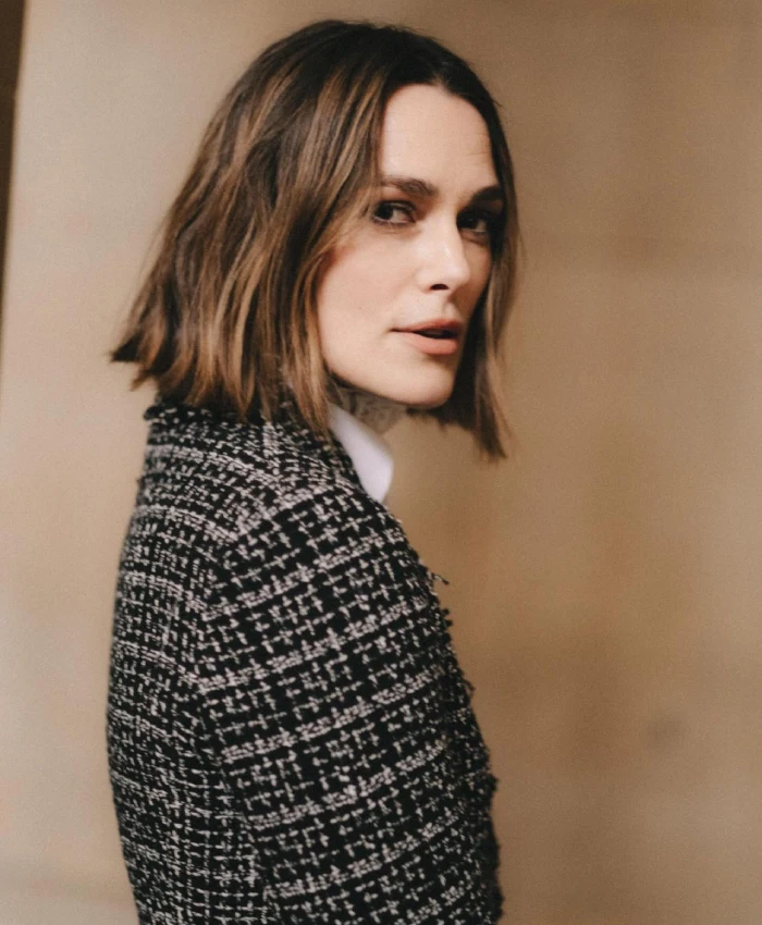 Keira Knightley Erdem Show Tweed Blazer - Image 2