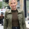 Kelli Giddish Law And Order SVU Olive Green Cropped Jacket