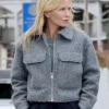 Kelli Giddish TV Series Law Order Special Victims Unit S27 Detective Amanda Rollins Grey Wool Jacket