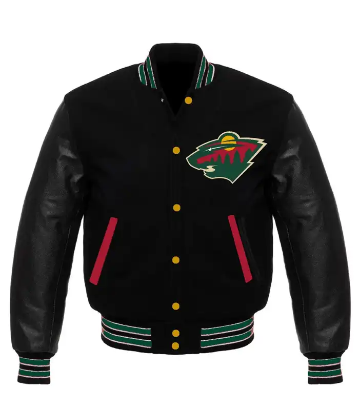 Kelly Minnesota Wild Logo Black Jacket