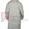 Ken Barbie Movie Ryan Gosling White Fur Trench Coat
