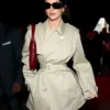 Kendall Jenner Milan Fashion Week 2025 American Model Beige Coat