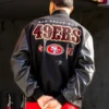 Kendrick Bourne 49ers Black Varsity Jacket