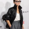 Keri Russell The Diplomat Special Screening Black Leather Jacket