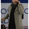 Kiefer Sutherland Tinsel Town Movie 2025 Bradley Mack Grey Wool Coat