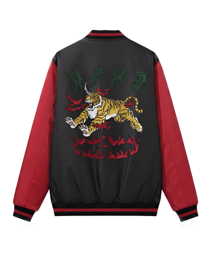 Kim Sung-cheol Gold Land Varsity Jacket - Image 4