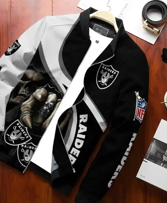 Kingston Las Vegas Raiders Printed Bomber Jacket