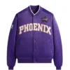 Kith For NBA All Star Phoenix Suns Snap Tab Purple Bomber Jacket